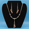 Beaded Necklace and Earrings Set