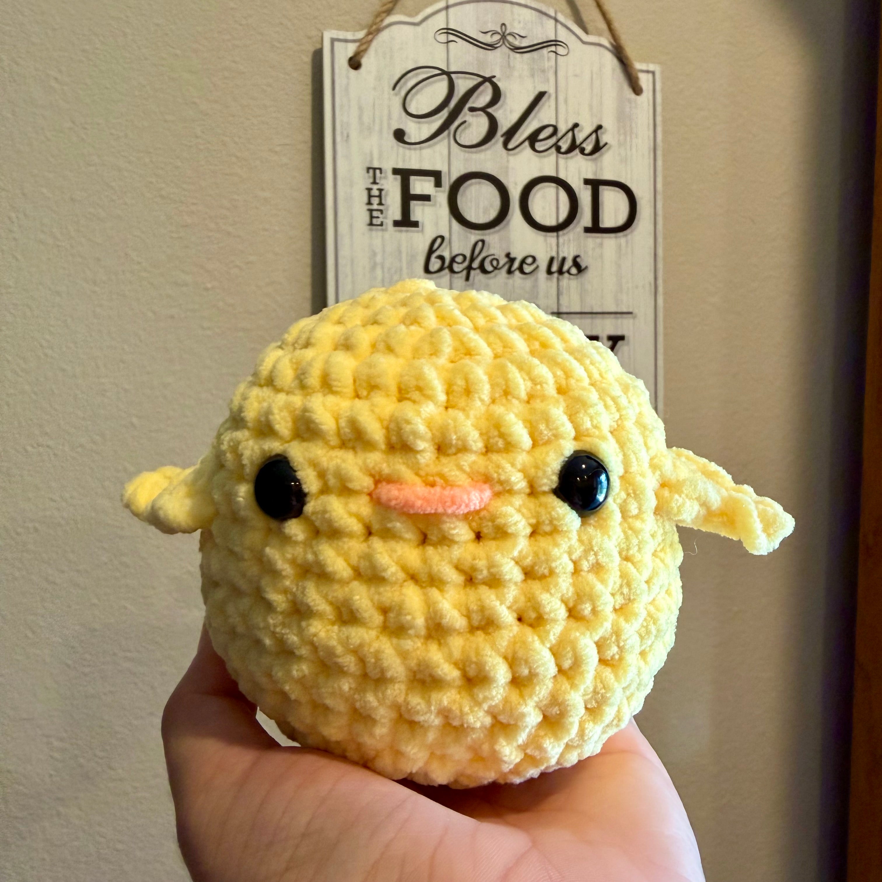 Handmade Crochet Chick Plush Toy