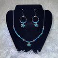 Turquoise Sea Turtle Necklace and Earrings Set