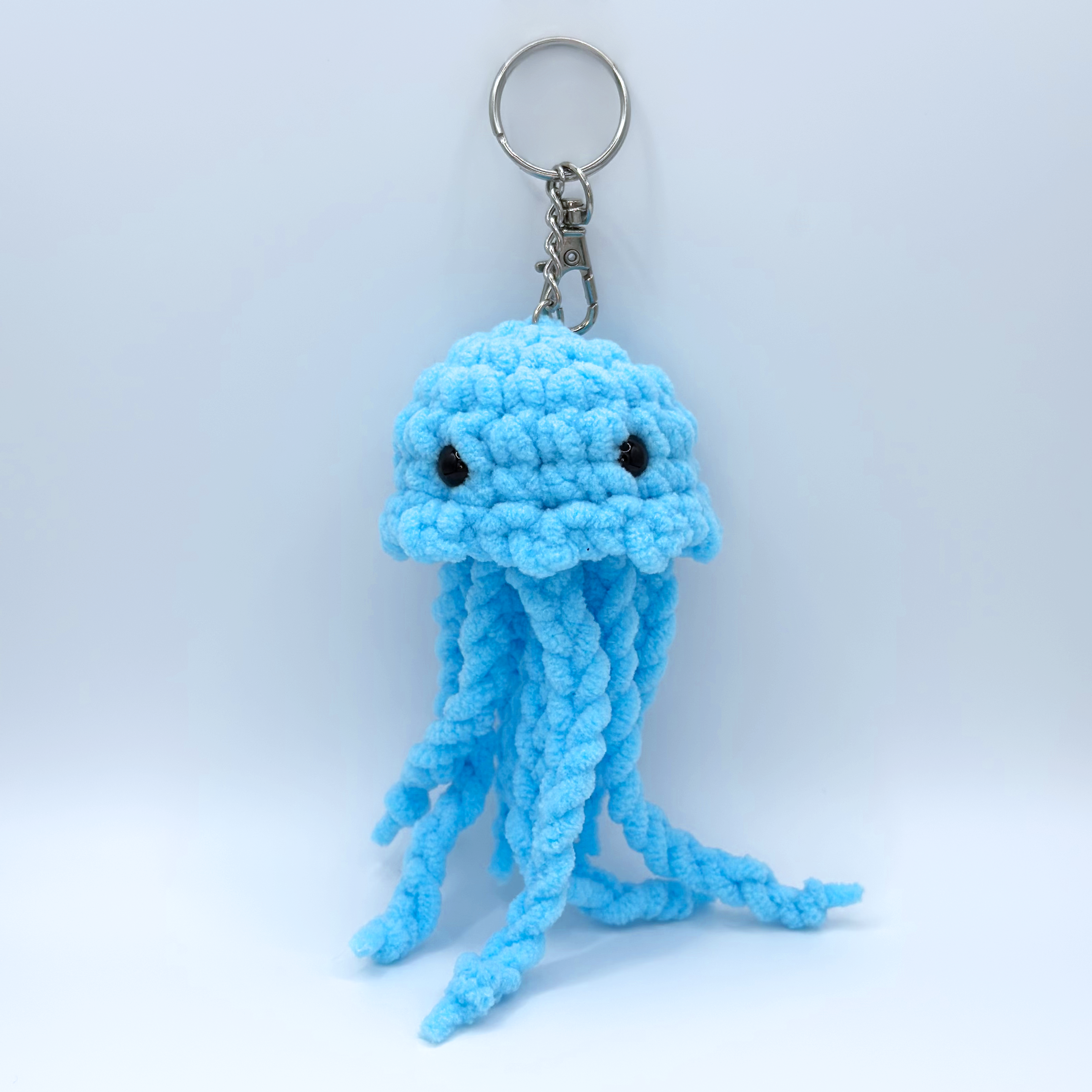 Handmade Crochet Jellyfish Keychain