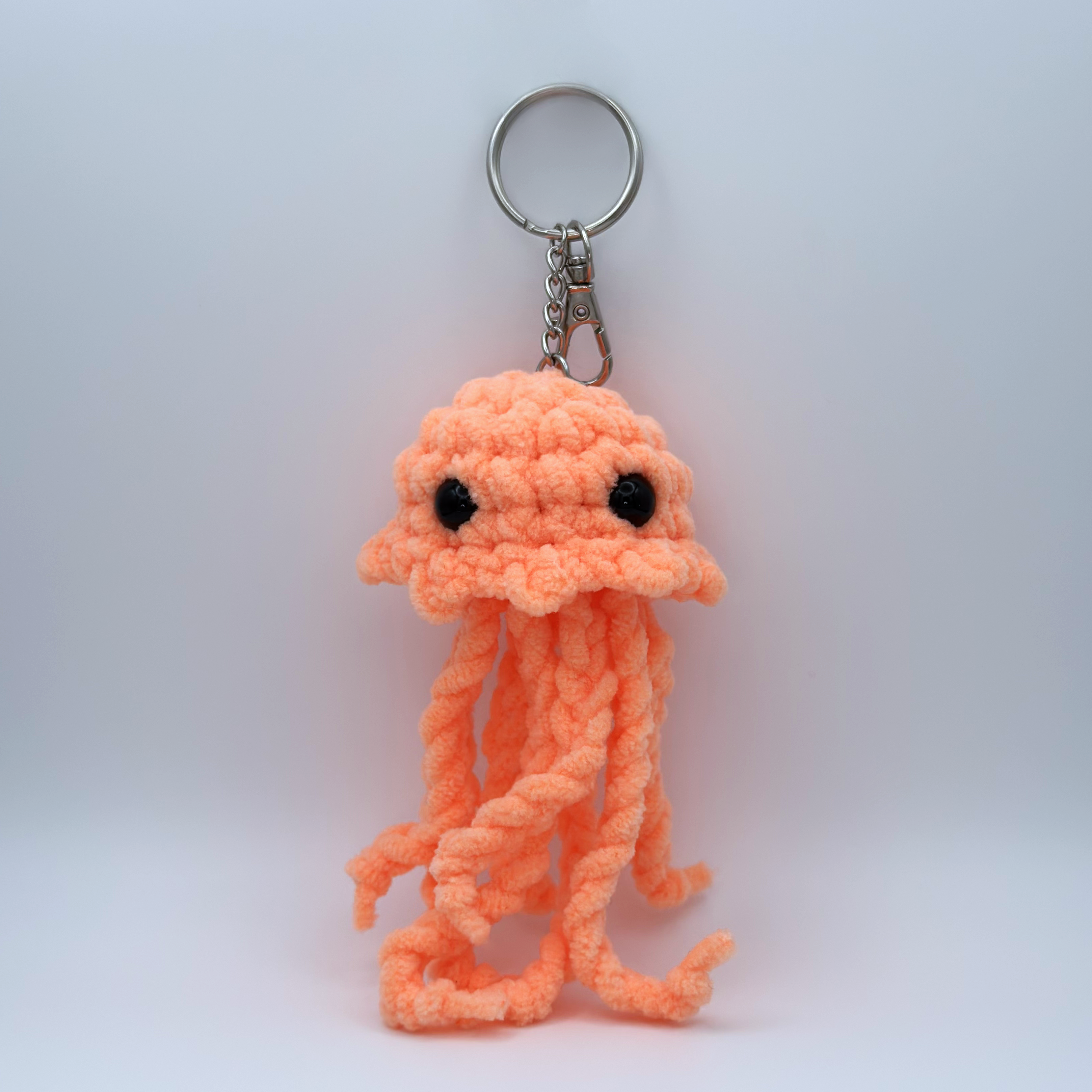 Handmade Crochet Jellyfish Keychain
