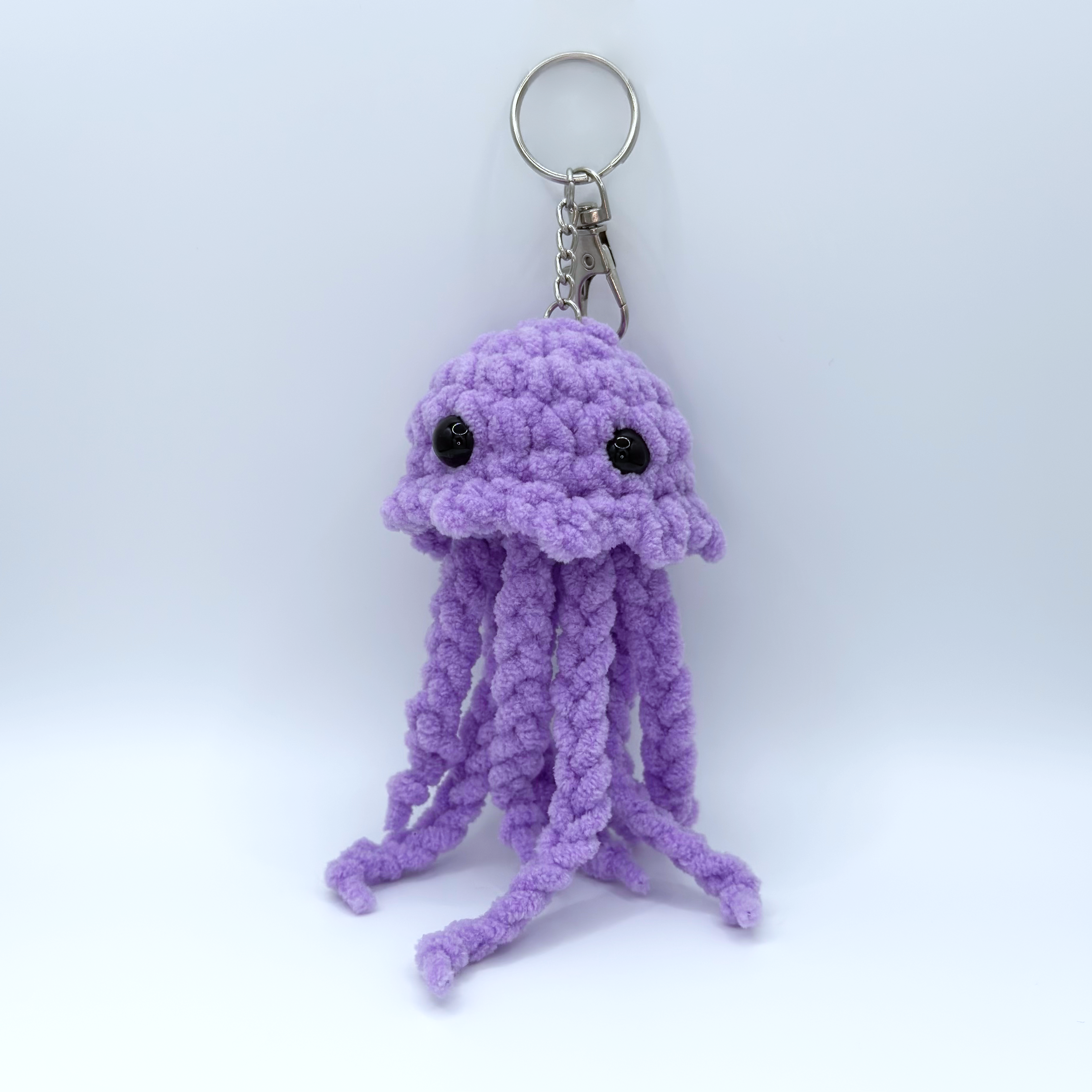 Handmade Crochet Jellyfish Keychain